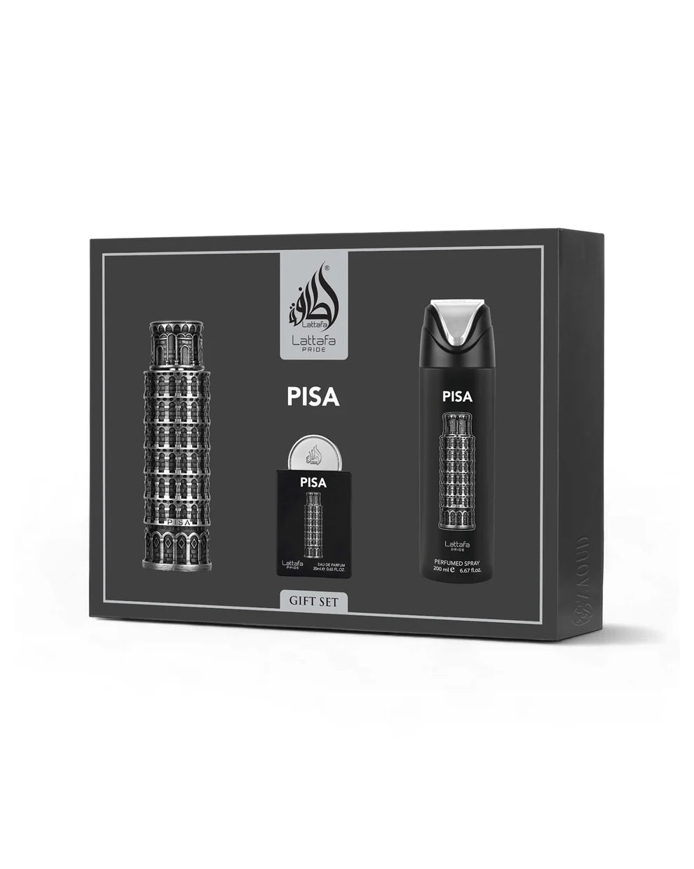 Conjunto Perfume + Miniatura + Desodorizante - PISA by Lattafa